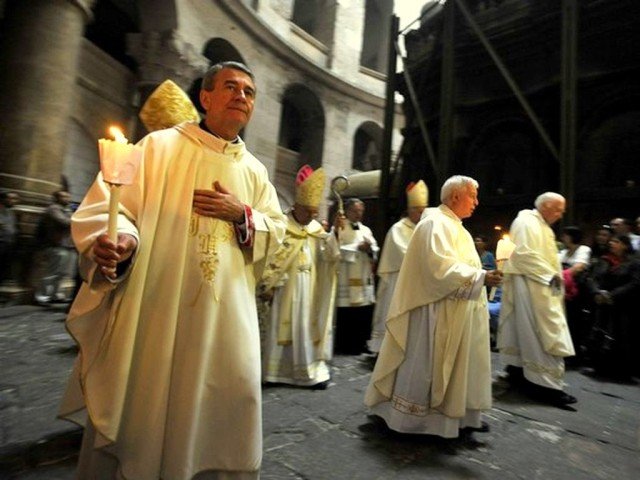 MIDEAST-CATHOLICS-EASTER