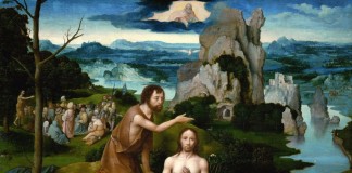 Sudahkah Kuhayati Makna Baptisan? Sumber: http://commons.wikimedia.org/wiki/File:Joachim_Patinir_-_The_Baptism_of_Christ_-_Google_Art_Project_2.jpg