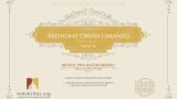 Certificate for User Anthony Orvin Limanto