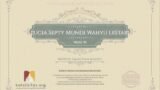 Certificate for User Lucia Septy Mundi Wahyu Lestari