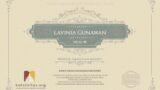 Certificate for User Lavinia Gunawan