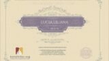 Certificate for User LUCIA LILIANA