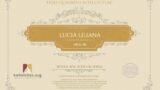 Certificate for User LUCIA LILIANA