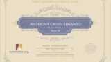 Certificate for User Anthony Orvin Limanto