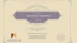 Certificate for User Emanuel Vianney