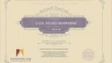 Certificate for User Liza Indah Mawarni