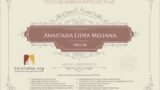 Certificate for User Anastasia Lidya Meliana