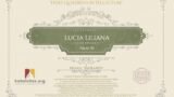 Certificate for User LUCIA LILIANA