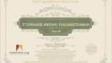 Certificate for User Stephanie Aryani Halimsetiawan