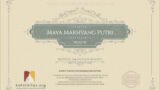 Certificate for User Maya Marhyang Putri