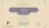 Certificate for User Rita Zee